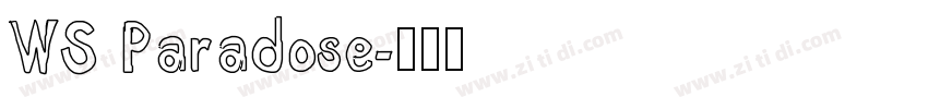 WS Paradose字体转换